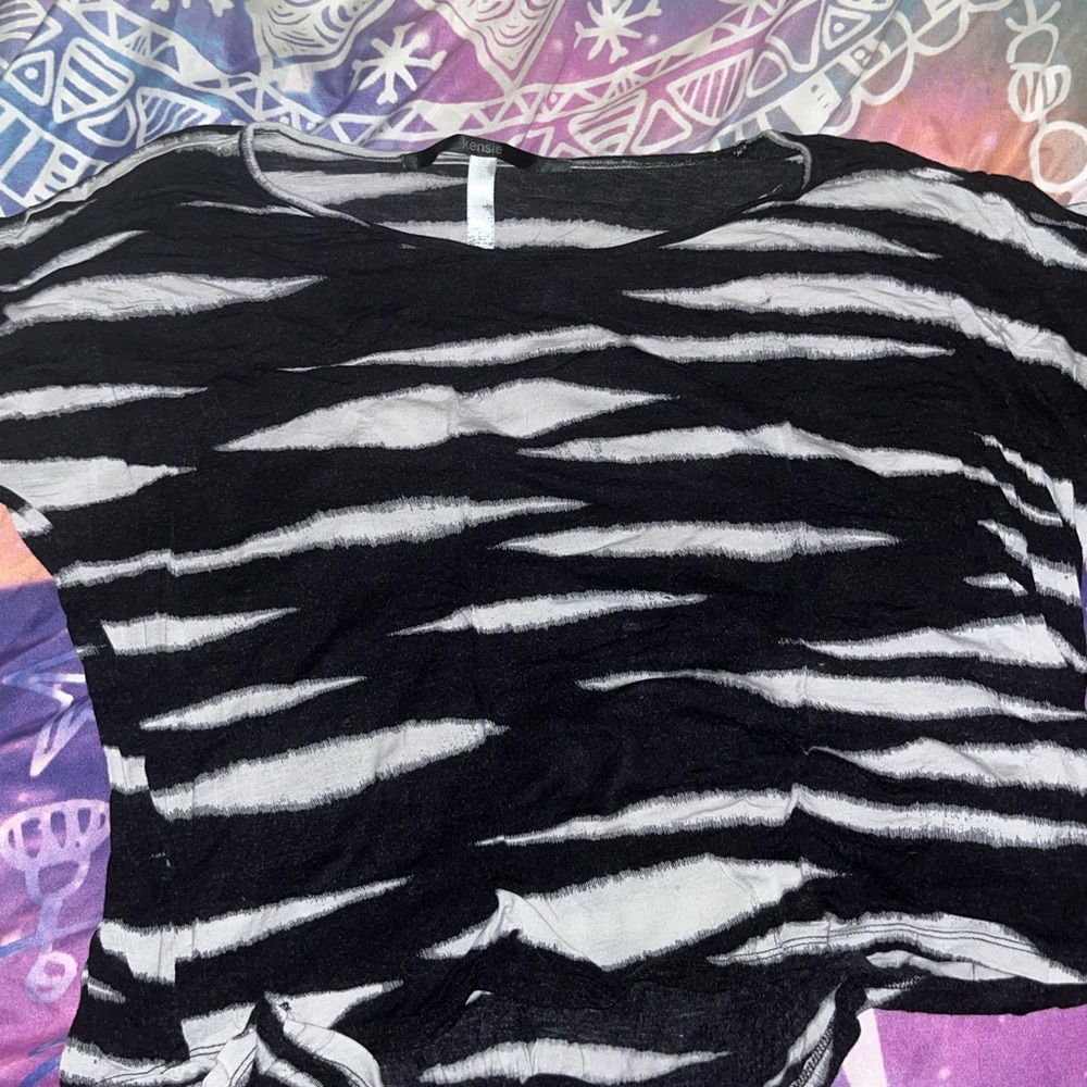 zebra style top